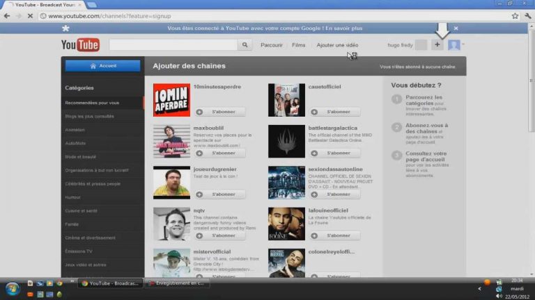 Comment faire un compte youtube ?