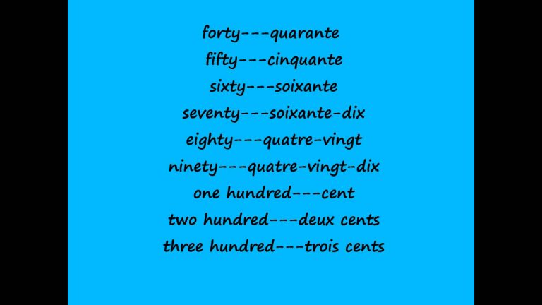 Comment écrire les chiffres en anglais ?