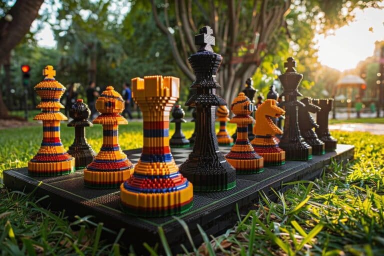 Comment fabriquer un échiquier géant en utilisant des pièces de Lego XL
